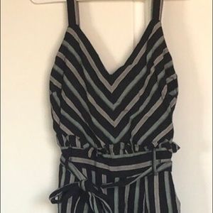 Striped Jumpsuit w/ pockets